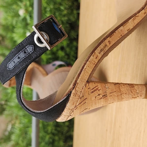 Marc Jacobs Multicolored Grommet Cork Sandal Heels Size 6 - Picture 8 of 13